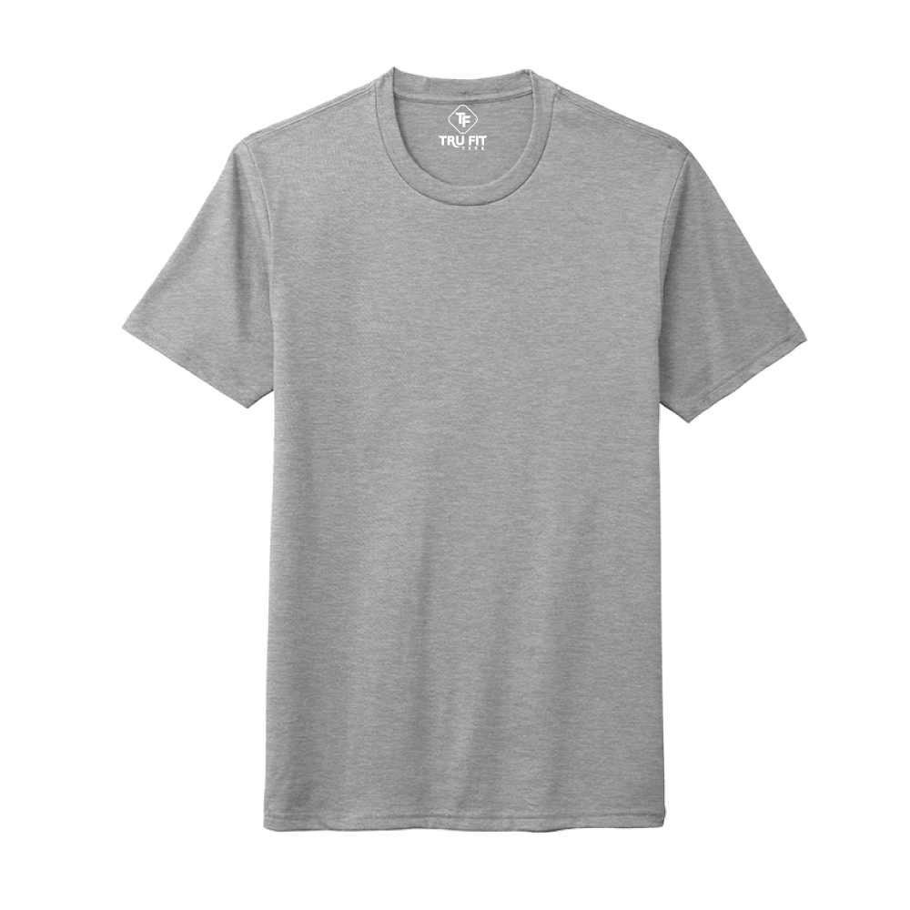 Tru Fit SOFTaf Crew T-shirts - Heathers - S / Grey Heather