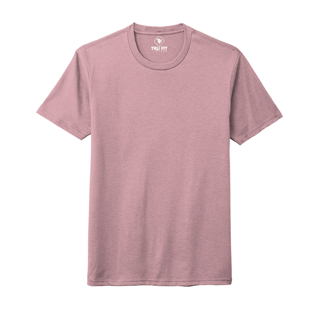 Tru Fit SOFTaf Crew T-shirts - Heathers - S / Lavender 