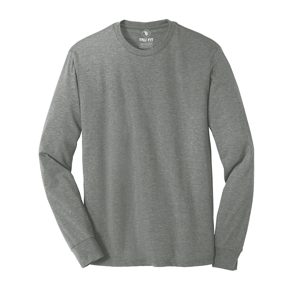 
                  
                    Tru Fit SOFTaf Long Sleeve Crew Neck - Small / Heather 
                  
                