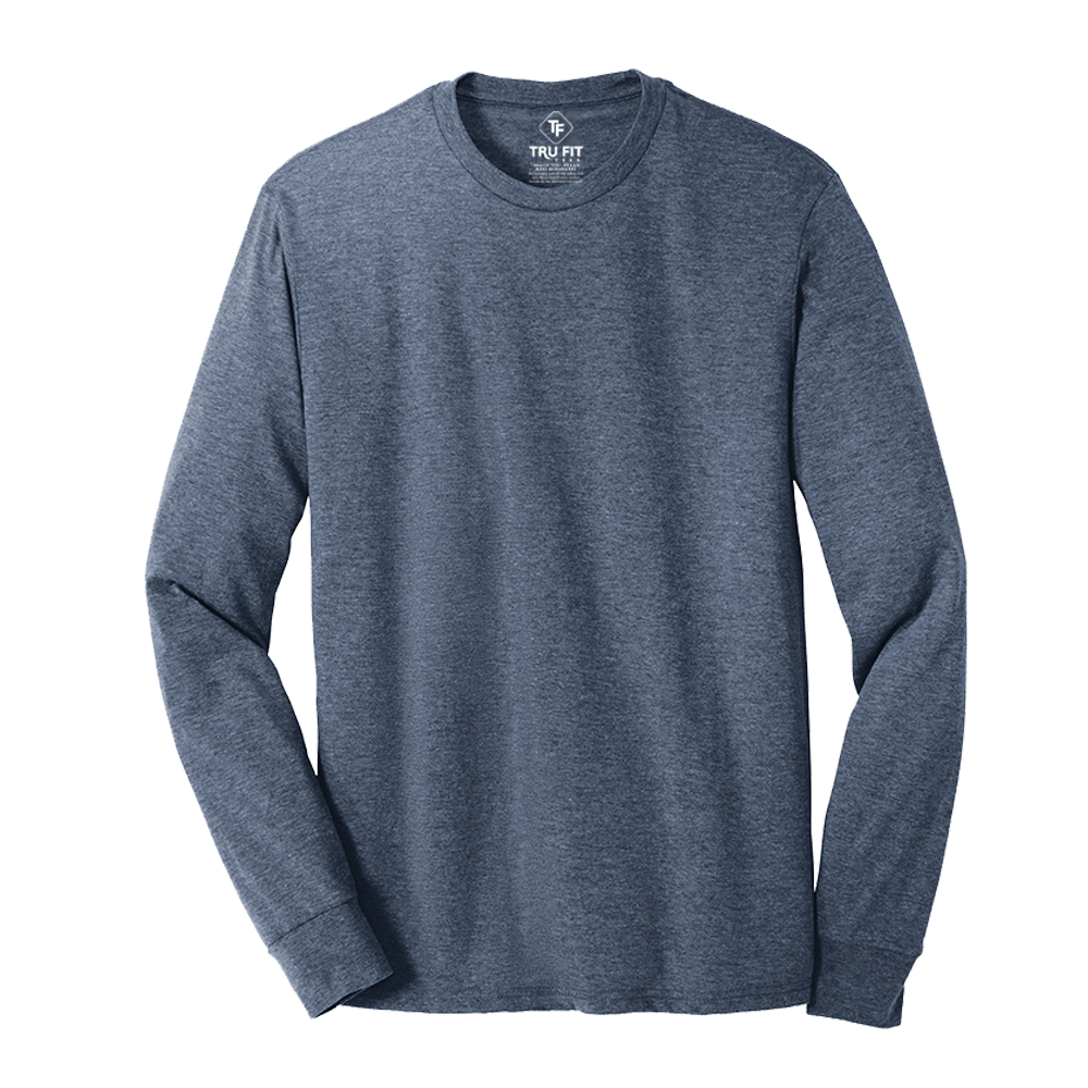 
                  
                    Tru Fit SOFTaf Long Sleeve Crew Neck - Small / Navy Frost - 
                  
                