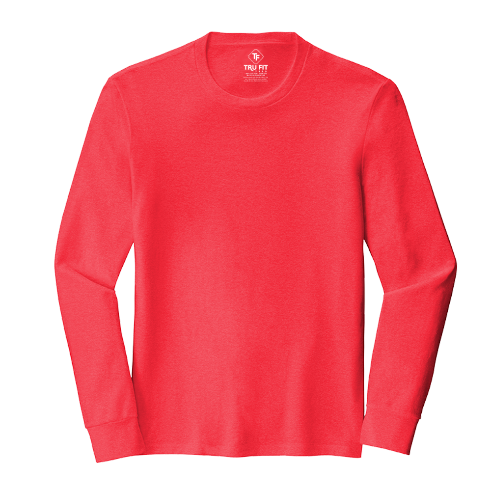 
                  
                    Tru Fit SOFTaf Long Sleeve Crew Neck - Small / Red Frost - 
                  
                