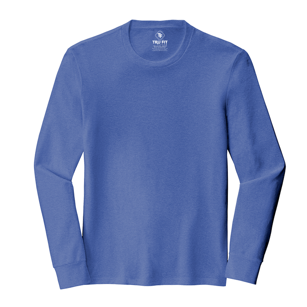 Tru Fit SOFTaf Long Sleeve Crew Neck - Small / Royal Frost -