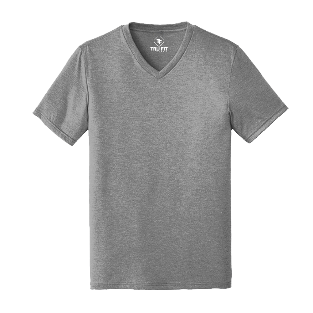 Tru Fit SOFTaf V-Neck T-shirt - S / Charcoal Frost