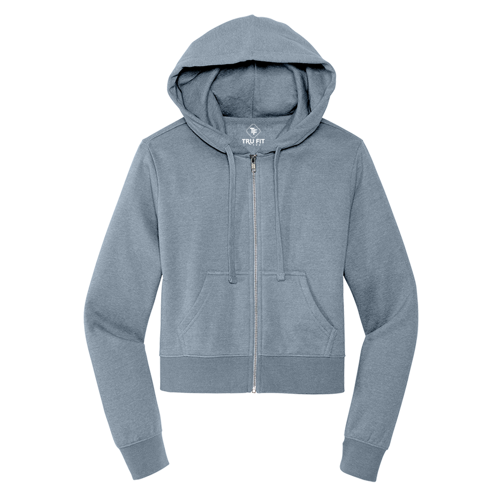 W-SOFTaf Light Hoodie Full Zip - Flint Blue / S - Long