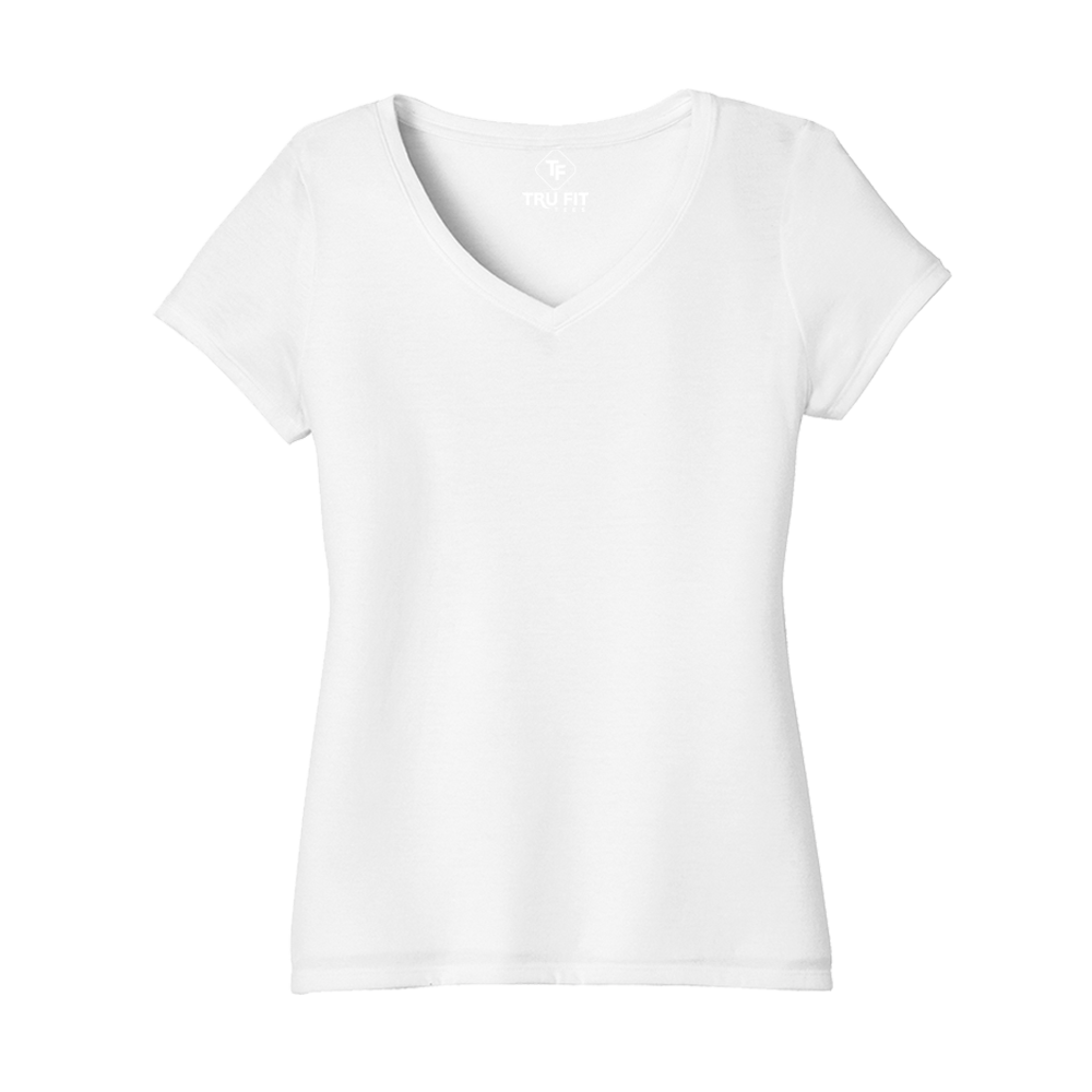 
                  
                    Women’s Tru Fit SOFTaf V-Neck T-shirts - S / White
                  
                